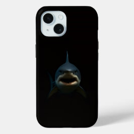 Funda Para iPhone 15 Black 4 Luxe iPhone 15 Mate, Great White Shark