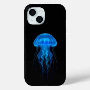 Funda Para iPhone 15 Black 4 Luxe iPhone 15 Mate, Medusa Azul Neón