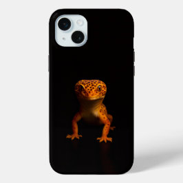 Funda Para iPhone 15 Mini Black 4 Luxe iPhone 15 Plus, Leopard Gecko