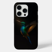 Black 4 Luxe iPhone 15 Pro Funda-Mate, Flying Bird