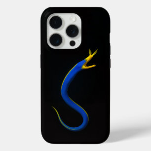 Funda Para iPhone 15 Pro Black 4 Luxe iPhone 15 Pro Mate Anguila Azul
