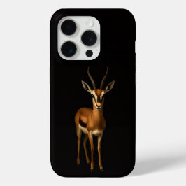 Funda Para iPhone 15 Pro Black 4 Luxe iPhone 15 Pro Mate, Elegant Gazella