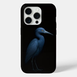 Funda Para iPhone 15 Pro Black 4 Luxe iPhone 15 Pro Mate, Little Blue Heron