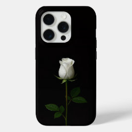 Funda Para iPhone 15 Pro Black 4 Luxe iPhone 15 Pro Mate, Pure White Rose