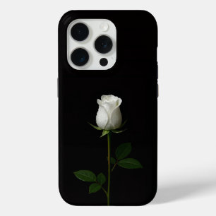 Funda Para iPhone 15 Pro Black 4 Luxe iPhone 15 Pro Mate, Rosa Blanca Pura