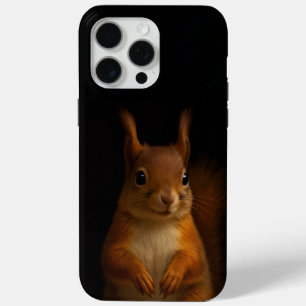 Funda Para iPhone 15 Pro Max Black 4 Luxe iPhone 15 Pro Max Funda, Red Squirrel
