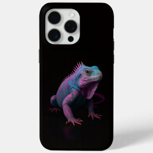 Funda Para iPhone 15 Pro Max Black 4 Luxe iPhone 15 Pro Max, Iguana Rosa