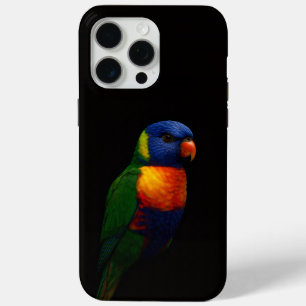 Funda Para iPhone 15 Pro Max Black 4 Luxe iPhone 15 Pro Max, Lorikeet Loro