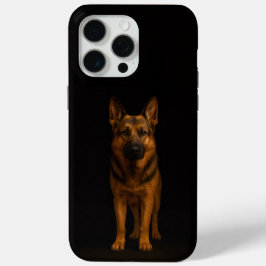 Funda Para iPhone 15 Pro Max Black 4 Luxe iPhone 15 Pro Max, Pastor Alemán
