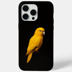 Funda Para iPhone 15 Pro Max Black 4 Luxe iPhone 15 Pro Max, Perico Dorado