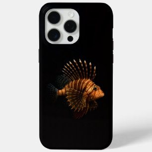 Funda Para iPhone 15 Pro Max Black 4 Luxe iPhone 15 Pro Max, Pez León Rojo Azul