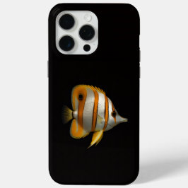 Funda Para iPhone 15 Pro Max Black 4 Luxe iPhone 15 Pro Max, Reef Butterflyfish