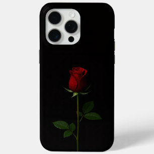 Funda Para iPhone 15 Pro Max Black 4 Luxe iPhone 15 Pro Max, Rosa Roja Terciope