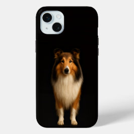 Funda Para iPhone 15 Mini Black 4 Luxe, Loyal Collie Dog iPhone 15 Plus