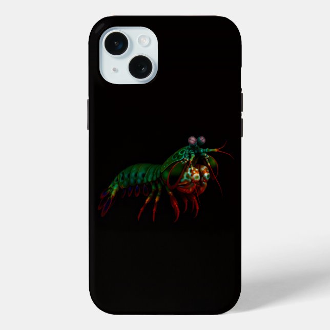 Funda De Case-Mate Para iPhone Black 4 Luxe, Mantis Shrimp iPhone 15 Plus (Reverso )