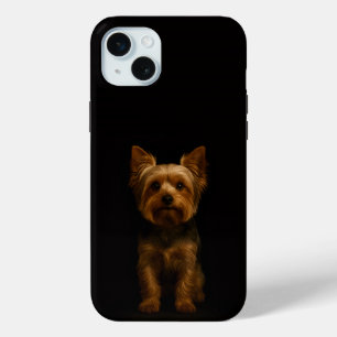 Funda Para iPhone 15 Mini Black 4 Luxe, Yorkshire Terrier iPhone 15 Plus