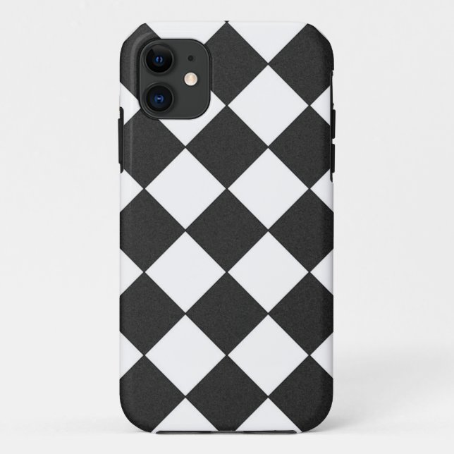 Funda De Case-Mate Para iPhone Black and White Checkered (Reverso)
