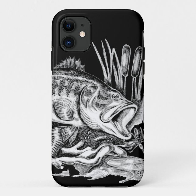 Funda De Case-Mate Para iPhone Black Bass (Reverso)