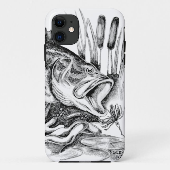 Funda De Case-Mate Para iPhone Black bass (Reverso)