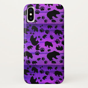 Funda Para iPhone X Black Bear Black Bear Papers