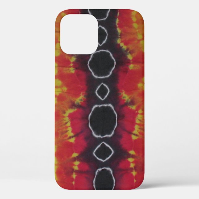 Funda De Case-Mate Para iPhone Black Bubbles Tie Dye (Reverso )