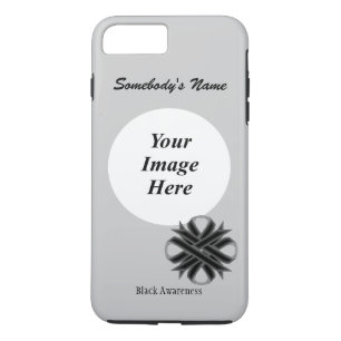 Funda Para iPhone 8 Plus/7 Plus Black Clover Ribbon Tmpl por Kenneth Yoncich