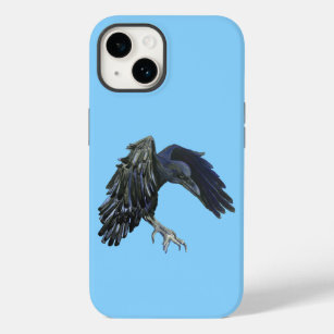 Funda Para iPhone 14 De Case-Mate Black Crow Master of Time Ilustracion Sky Blue