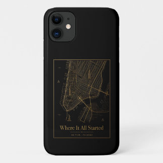Funda Para iPhone 11 Black Gold Custom City Map iPhone Case 