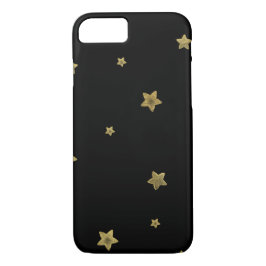Funda Para iPhone 8/7 Black Gold Stars