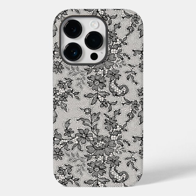Funda De Case-Mate Para iPhone Black Lace (Reverso )