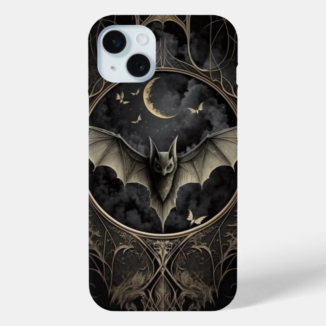 Funda De Case-Mate Para iPhone Black Magic Spookone Bat (Reverso )