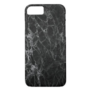 Funda Para iPhone 8/7 Black Marble Stone Look