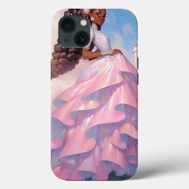 Funda De Case-Mate Para iPhone Black Princess Fantasy Art (Reverso )