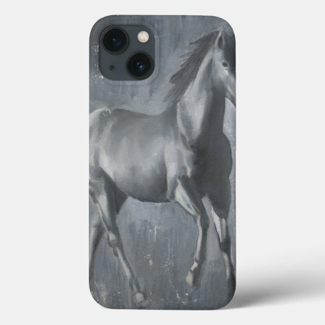 Funda De Case-Mate Para iPhone Black Running Stallion (Reverso)