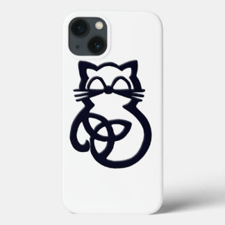 13 Black Trinity Knot Funda para iPhone para gato cel