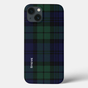 Funda Para iPhone 13 Black Watch Tartan Plaid
