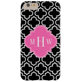 Funda Para iPhone 8 Plus/7 Plus Black Whats Moroccan #6 Hot Pink 3 First Monograma