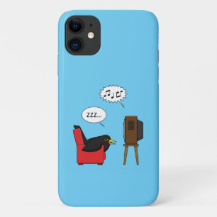 Funda Para iPhone 11 Blackbird durmiendo frente al cómic de la TV