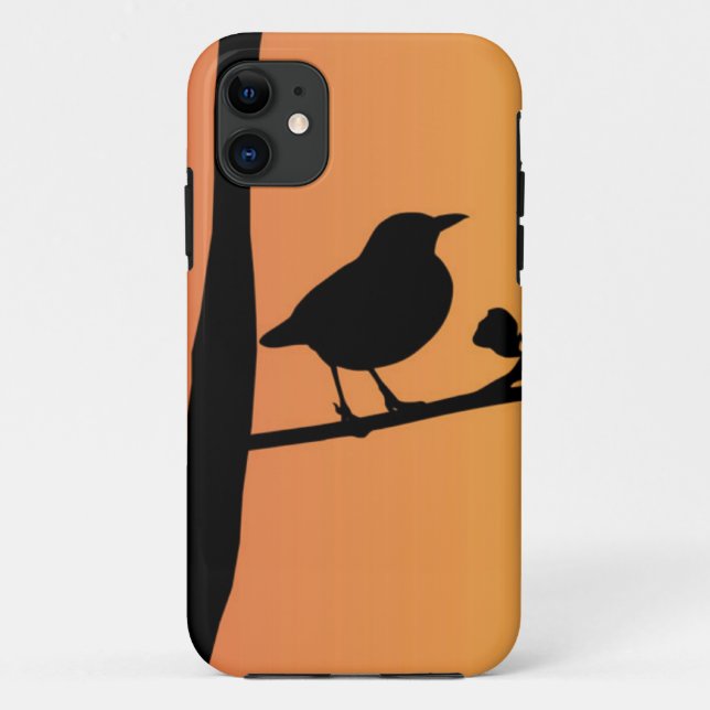 Funda De Case-Mate Para iPhone Blackbird Silhouette (Reverso)