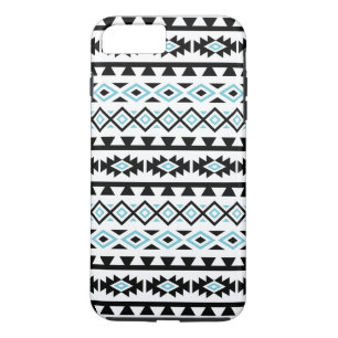 Funda Para iPhone 8 Plus/7 Plus Blanco azul negro del modelo II grande estilizado
