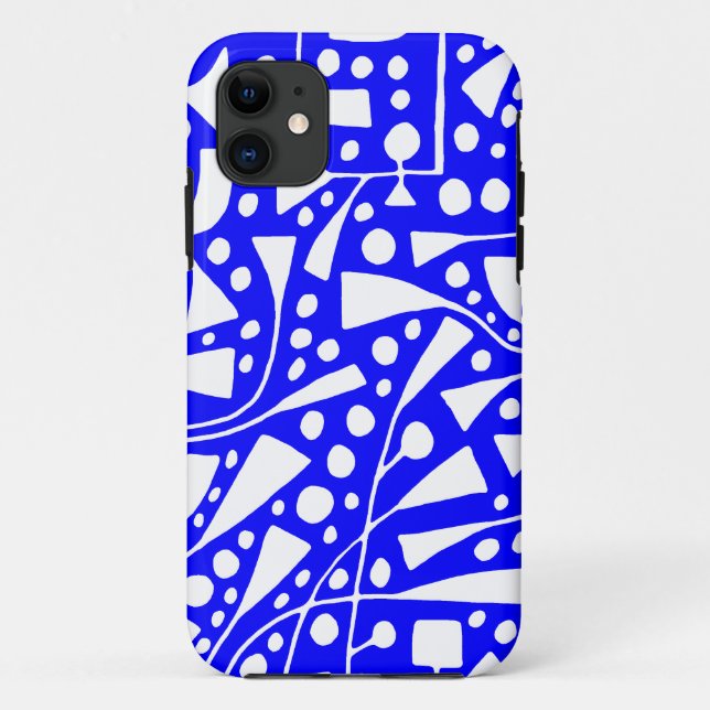 Funda De Case-Mate Para iPhone Blanco en azul 12012 (Reverso)
