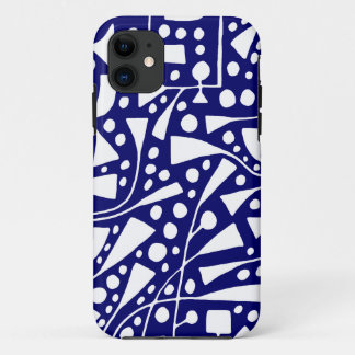 Funda Para iPhone 11 Blanco en la Marina Profunda de 12012