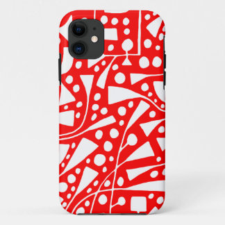 Funda Para iPhone 11 Blanco en rojo de 12012