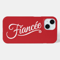Blanco fianceado sobre rojo