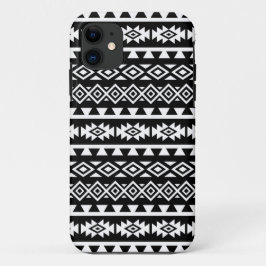 Funda Para iPhone 11 Blanco grande estilizado azteca del modelo II en