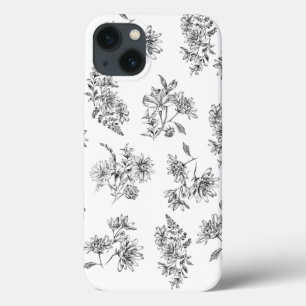 Funda Para iPhone 13 Blanco negro vintage