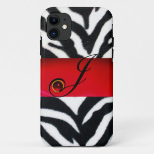TITLE_SEO2 BLANCO NEGRO ZEBRA FUR ROJO GEM MONOGRAM,