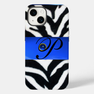 TITLE_SEO2 BLANCO NEGRO ZEBRA FUR SAPPHIRE AZUL GEM MONOGRAM,