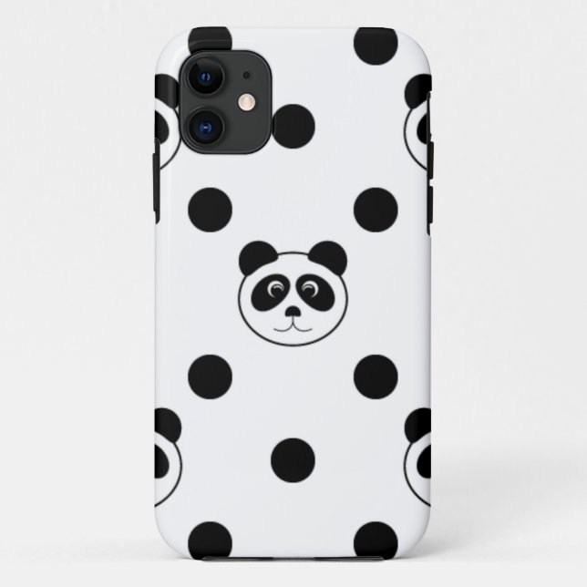 Funda De Case-Mate Para iPhone blanco panda (Reverso)