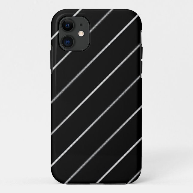 Funda De Case-Mate Para iPhone Blanco sobre negro (Reverso)